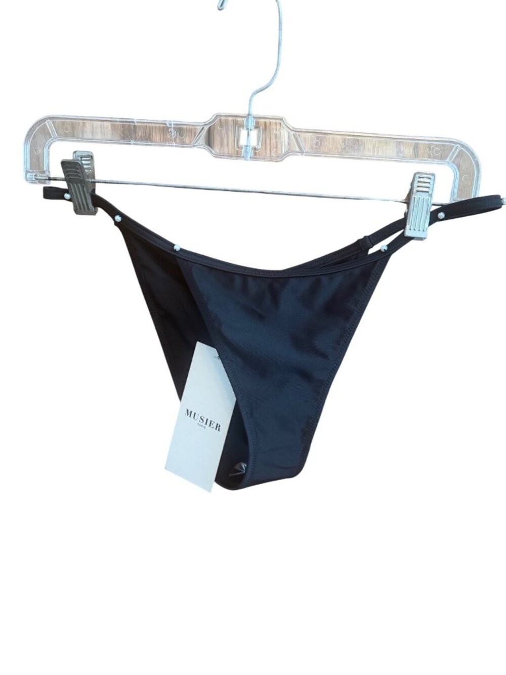 Musier Paris Black Bikini Bottom Medium Recycled Polyamide & Elastane